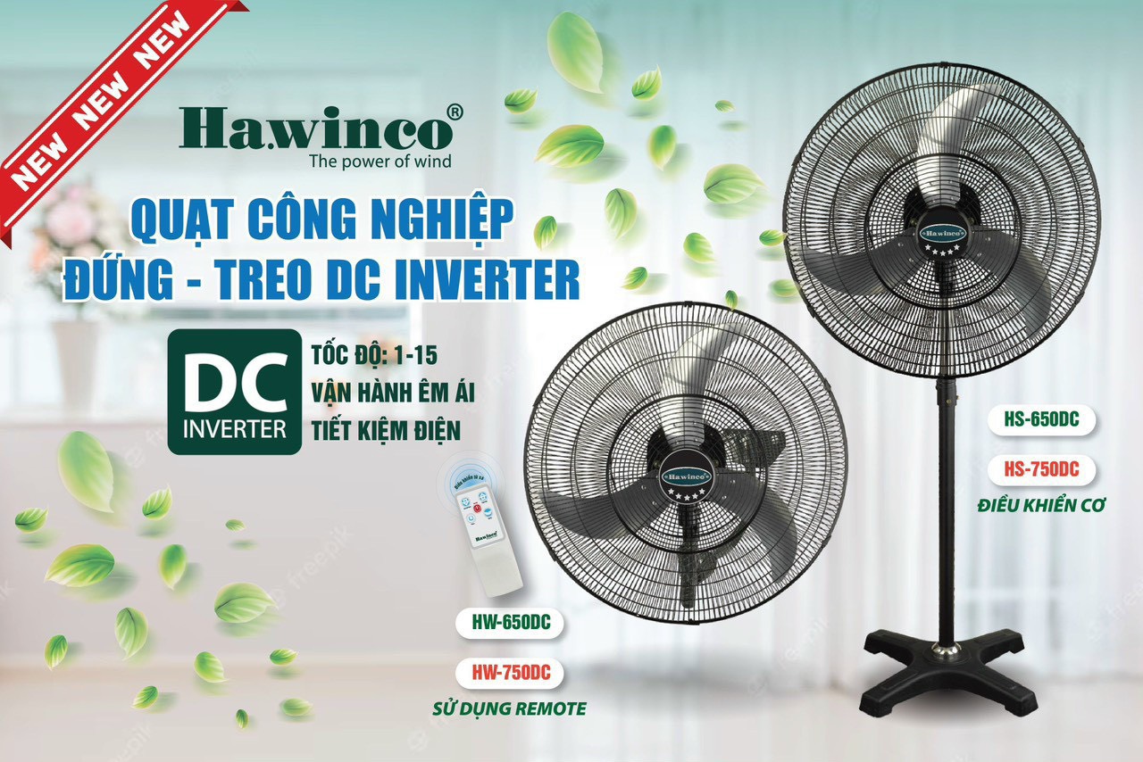 Quạt công nghiệp sử dụng động cơ DC tiết kiệm điện năng ra sao?