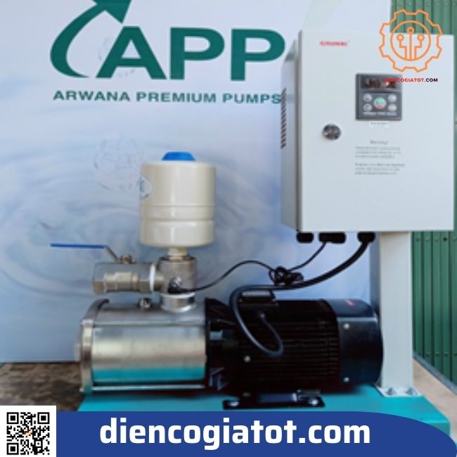 Máy bơm tự động tăng áp biến tần HVF-164T 3HP