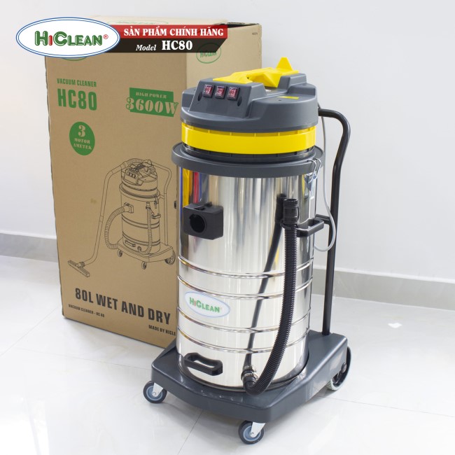 Máy hút bụi công nghiệp HiClean HC80 (03 motor)