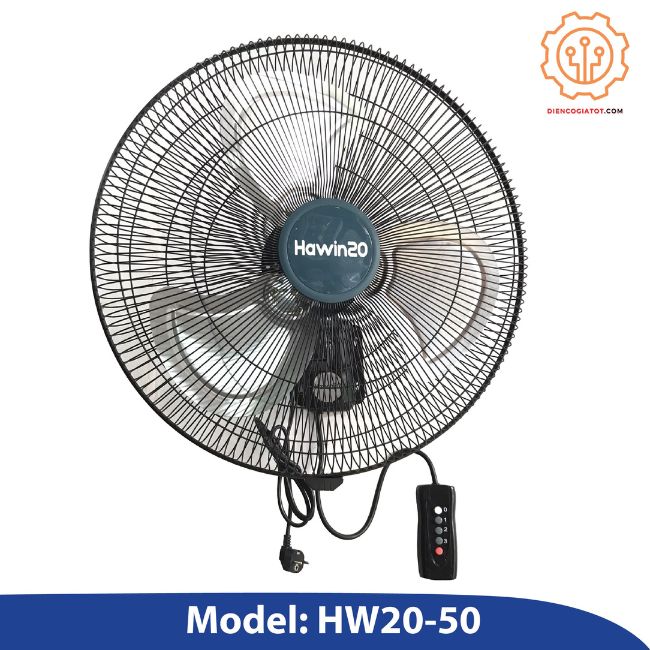 Quạt công nghiệp treo Hawin20 HW20-50 Đen