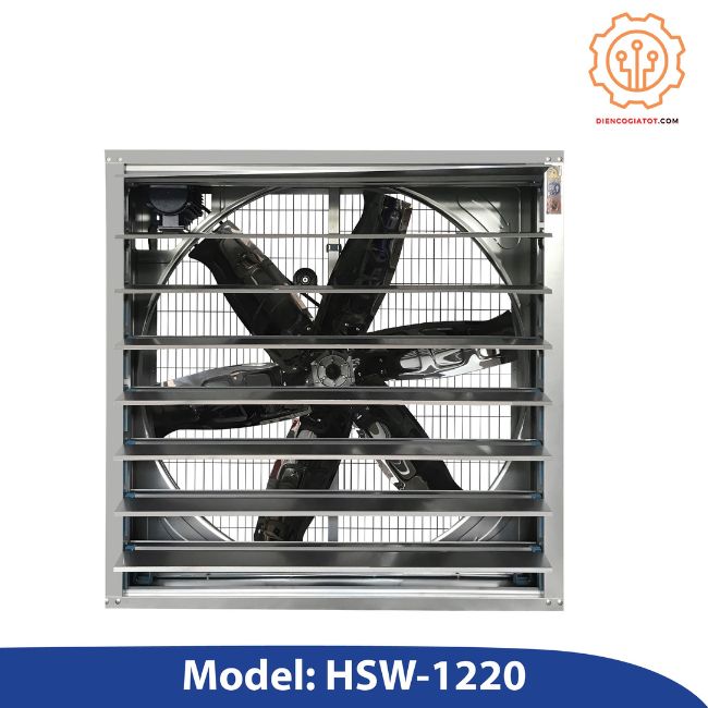 Quạt thông gió công nghiệp vuông Hawin HSW-1220 380V/220V